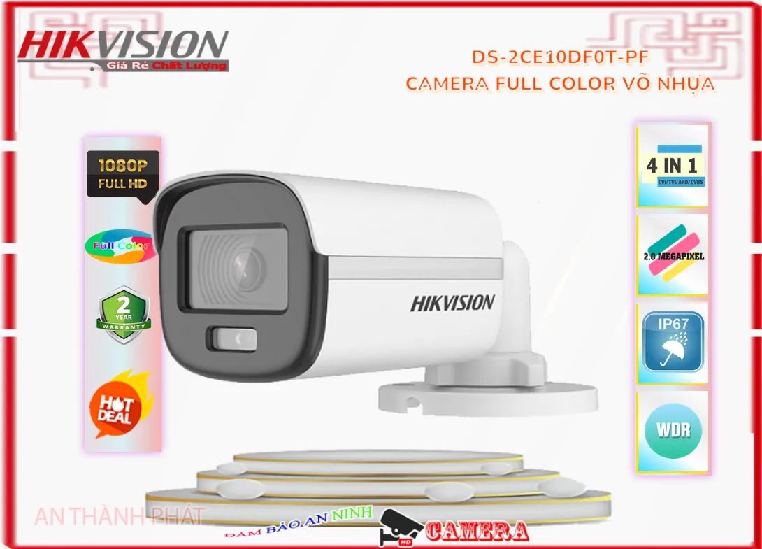 DS-2CE10DF0T-PF Camera Full Color Giá Rẻ,Giá DS-2CE10DF0T-PF,phân phối DS-2CE10DF0T-PF,Camera Hikvision DS-2CE10DF0T-PF